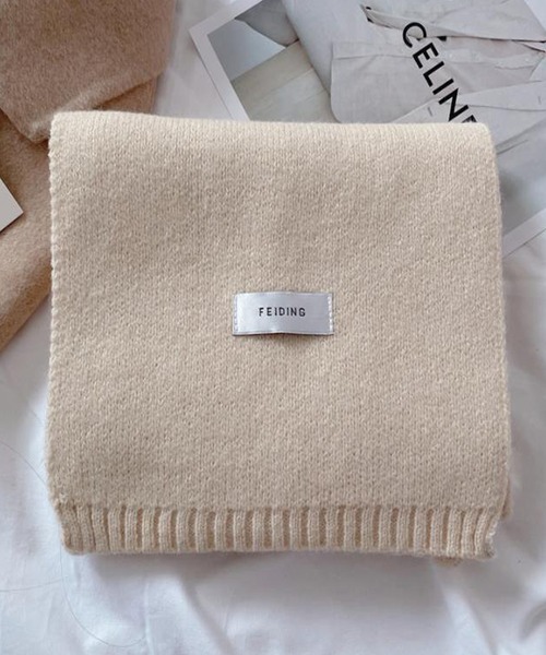 Girly Doll（ガーリードール）の「【15色展開】ベーシックカラバリシンプルマフラー（マフラー・レディース・ホワイト/ライトブルー/ベージュ/パープル/ネイビー/ブラウン/グレー/レッド/イエロー/グリーン/モカ/キャメル/ライトグリーン/ブルー/ブラック/テラコッタ・F）」の20枚目の写真