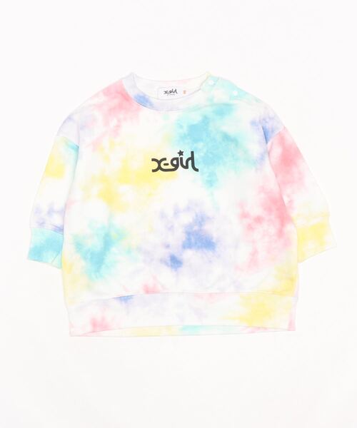 X-girl タイダイ柄 フリース　130 新品 X-girl タイダイ柄 フリース 130 新品 X-girl タイダイ柄 フリース 130