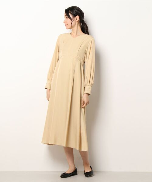 N.（N. Natural Beauty Basic）（エヌエヌナチュラルビューティーベーシック）の「配色ステッチハイウエストワンピース（ワンピース・レディース・カーキ/イエロー/ブラック・MEDIUM）」の22枚目の写真