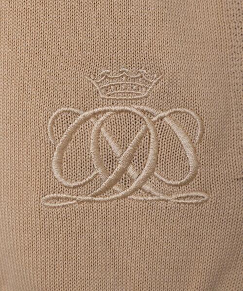 Drawer（ドゥロワー）の「＜Drawer（ドゥロワー）＞ 12Gコットン天竺クルーネックカーディガン（カーディガン/ボレロ・レディース・ナチュラル/ネイビー・FREE）」の6枚目の写真