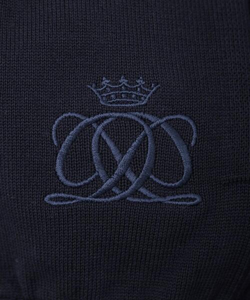 Drawer（ドゥロワー）の「＜Drawer（ドゥロワー）＞ 12Gコットン天竺クルーネックカーディガン（カーディガン/ボレロ・レディース・ナチュラル/ネイビー・FREE）」の7枚目の写真