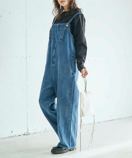 coen（コーエン）の「ミリタリーオーバーオール#（サロペット/オーバーオール・レディース・ナチュラル/ライトブルー/ブラック・MEDIUM/LARGE）」の4枚目の写真