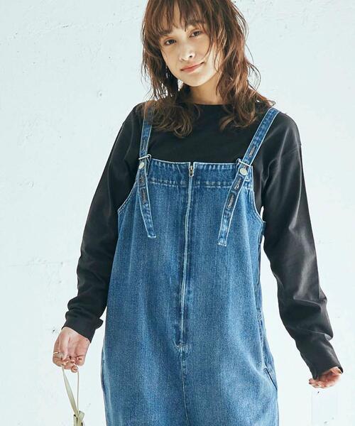 coen（コーエン）の「ミリタリーオーバーオール#（サロペット/オーバーオール・レディース・ナチュラル/ライトブルー/ブラック・MEDIUM/LARGE）」の5枚目の写真