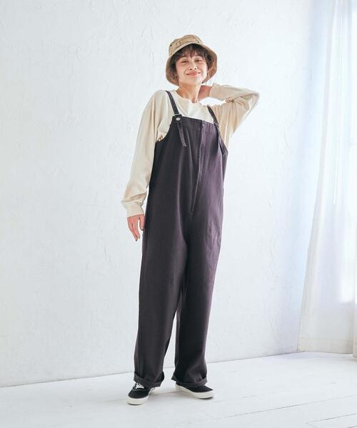 coen（コーエン）の「ミリタリーオーバーオール#（サロペット/オーバーオール・レディース・ナチュラル/ライトブルー/ブラック・MEDIUM/LARGE）」の8枚目の写真