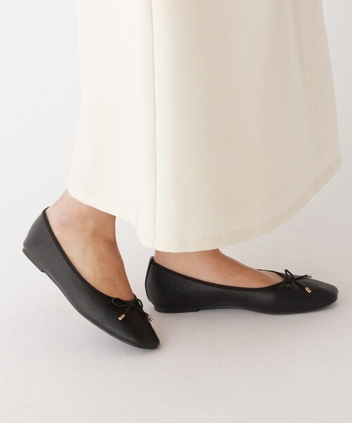 OPAQUE.CLIP(オペークドットクリップ)の「◆スクエアトゥバレエシューズ【WEB限定サイズ有】(ドレスシューズ・レディース・ダークブラウン系/ベージュ系/シルバー/ブラック/ダークグリーン/ベージュ系その他4/ブラック系1・50/40/35/45/30/25)」の13枚目の写真