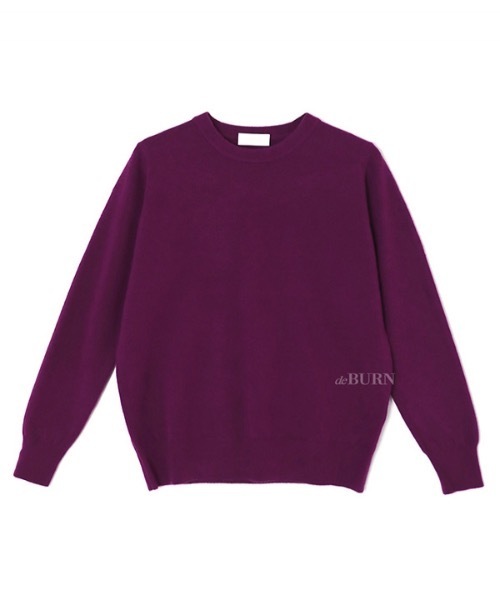 deBURN（デバーン）の「【deBURN 】カシミア シンプルラウンドニット / cashmere simple round_KN（ニット/セーター・レディース・ネイビー/ライトブラウン/ピンク/ブラック/パープル/ブルーグリーン/ライトブルー/アイボリー/ブラウン/グレー/クリアイエロー・FREE）」の9枚目の写真