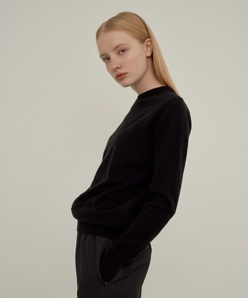 deBURN（デバーン）の「【deBURN 】カシミア シンプルラウンドニット / cashmere simple round_KN（ニット/セーター・レディース・ネイビー/ライトブラウン/ピンク/ブラック/パープル/ブルーグリーン/ライトブルー/アイボリー/ブラウン/グレー/クリアイエロー・FREE）」の16枚目の写真