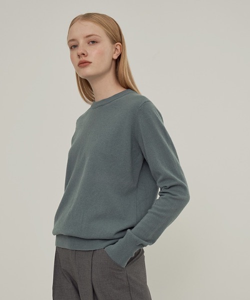 deBURN（デバーン）の「【deBURN 】カシミア シンプルラウンドニット / cashmere simple round_KN（ニット/セーター・レディース・ネイビー/ライトブラウン/ピンク/ブラック/パープル/ブルーグリーン/ライトブルー/アイボリー/ブラウン/グレー/クリアイエロー・FREE）」の22枚目の写真