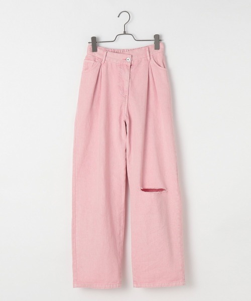 Heather（ヘザー）の「タッククラッシュデニム　263930（デニムパンツ・レディース・ピンク/ブルー系・S/M）」の15枚目の写真