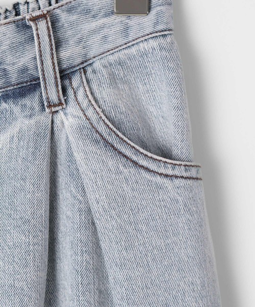 Heather（ヘザー）の「タッククラッシュデニム　263930（デニムパンツ・レディース・ピンク/ブルー系・S/M）」の8枚目の写真