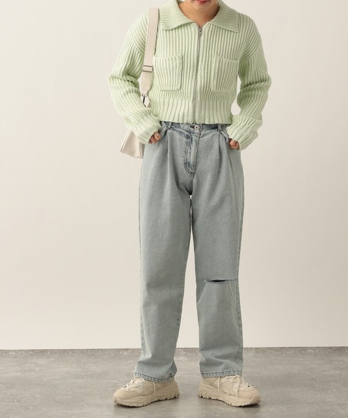 Heather（ヘザー）の「タッククラッシュデニム　263930（デニムパンツ・レディース・ピンク/ブルー系・S/M）」の17枚目の写真