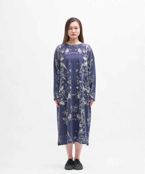 BOHEMIANS(ボヘミアンズ)の「BOHEMIANS/ボヘミアンズ NIGHTINGALE SMOOTH BOAT NECK OP BO-346 ナイチンゲール ボートネックワンピース(ワンピース・レディース・ネイビー・S/M)」の4枚目の写真