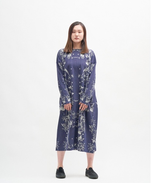 BOHEMIANS(ボヘミアンズ)の「BOHEMIANS/ボヘミアンズ NIGHTINGALE SMOOTH BOAT NECK OP BO-346 ナイチンゲール ボートネックワンピース(ワンピース・レディース・ネイビー・S/M)」の7枚目の写真