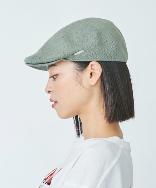 KANGOL（カンゴール）の「KANGOL Bamboo 507（ハンチング/ベレー帽・メンズ・ブラック/ネイビー/グレー/グリーン/ライトベージュ・LARGE/X-LARGE）」の7枚目の写真