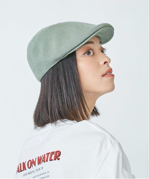 KANGOL（カンゴール）の「KANGOL Bamboo 507（ハンチング/ベレー帽・メンズ・ブラック/ネイビー/グレー/グリーン/ライトベージュ・LARGE/X-LARGE）」の9枚目の写真