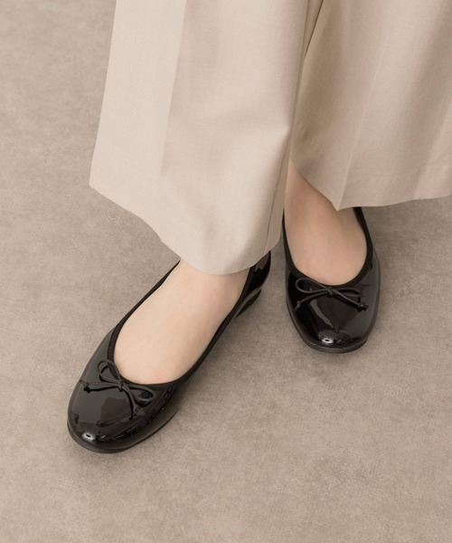 RODE SKO（ロデスコ）の「『5サイズ展開』ラウンドトゥエナメルバレエ（バレエシューズ・レディース・ブラウン系その他/ブラック/レッド・38/36/37/35/39）」の4枚目の写真