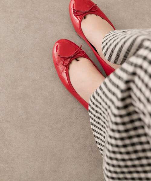 RODE SKO（ロデスコ）の「『5サイズ展開』ラウンドトゥエナメルバレエ（バレエシューズ・レディース・ブラウン系その他/ブラック/レッド・38/36/37/35/39）」の20枚目の写真