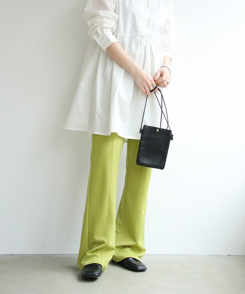 notch.（ノッチ）の「ポンチセンターシームカラーパンツ（その他パンツ・レディース・ブラック/パープル/ブラウン/レッド/ライム/ブルー/グリーン・TM/M）」の4枚目の写真