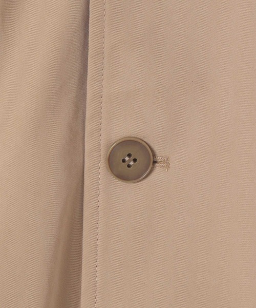 niko and...（ニコアンド）の「[MODE NORM CORE]コットンツイルマキシハイネックコート（トレンチコート・レディース・ベージュ/カーキ・MEDIUM/LARGE）」の5枚目の写真