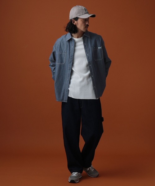 BAYFLOW(ベイフロー)の「【ELY(エリー)×BAYFLOW】シャンブレーシャツ(シャツ/ブラウス・メンズ・ライトブルー/インディゴブルー・MEDIUM/LARGE)」の16枚目の写真