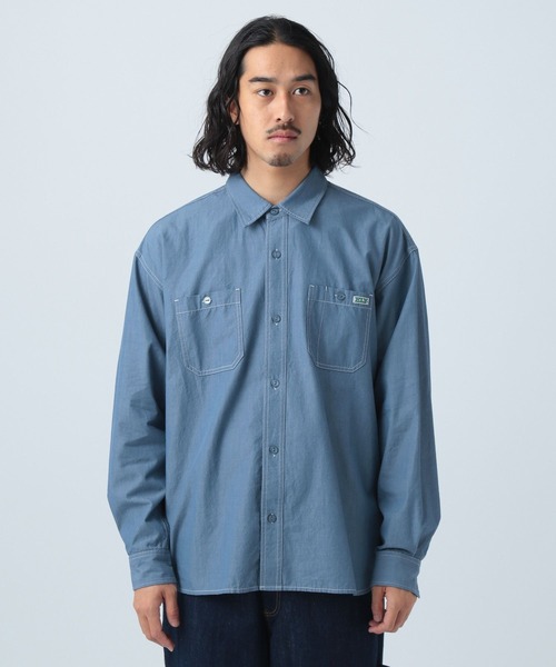 BAYFLOW(ベイフロー)の「【ELY(エリー)×BAYFLOW】シャンブレーシャツ(シャツ/ブラウス・メンズ・ライトブルー/インディゴブルー・MEDIUM/LARGE)」の9枚目の写真