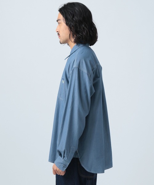 BAYFLOW(ベイフロー)の「【ELY(エリー)×BAYFLOW】シャンブレーシャツ(シャツ/ブラウス・メンズ・ライトブルー/インディゴブルー・MEDIUM/LARGE)」の7枚目の写真
