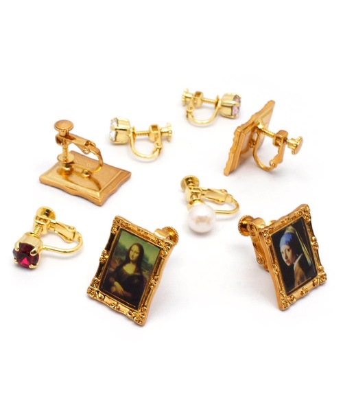 gargle（ガーグル）の「gargle ガーグル:　美術館アート　世界の名画 イヤリング（イヤリング・レディース・レッド/ピンク/クリア/ホワイト・FREE）」の6枚目の写真