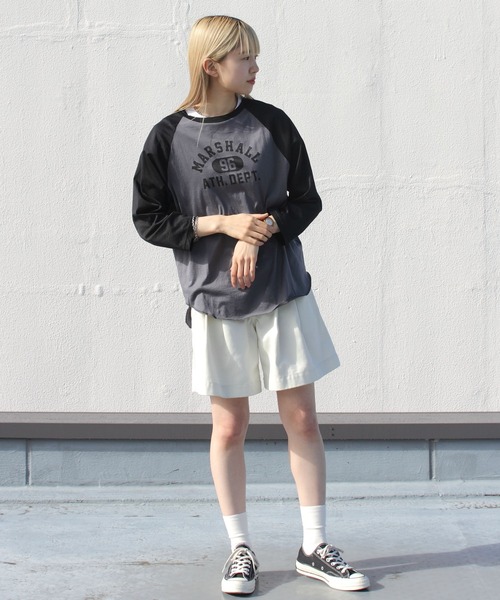 THE SHINZONE(ザ シンゾーン)の「THE SHINZONE/シンゾーン シアーラグランTEE SHEER RAGLAN TEE(Tシャツ/カットソー・レディース・ブラック/ネイビー/ボルドー・FREE)」の5枚目の写真