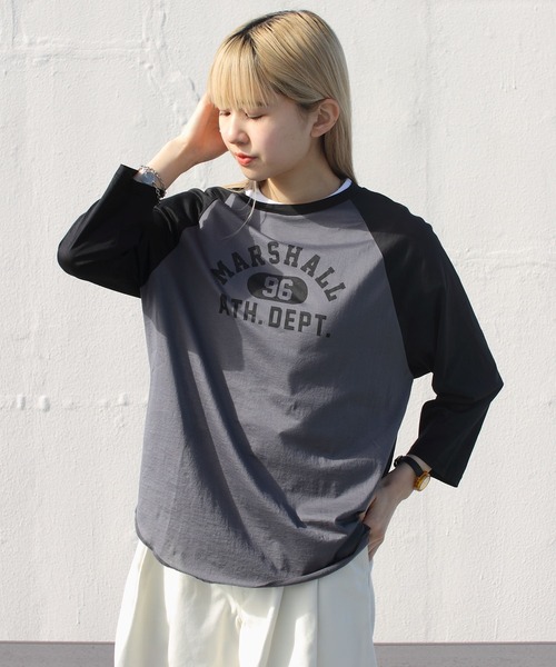 THE SHINZONE(ザ シンゾーン)の「THE SHINZONE/シンゾーン シアーラグランTEE SHEER RAGLAN TEE(Tシャツ/カットソー・レディース・ブラック/ネイビー/ボルドー・FREE)」の4枚目の写真