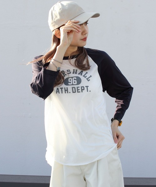 THE SHINZONE(ザ シンゾーン)の「THE SHINZONE/シンゾーン シアーラグランTEE SHEER RAGLAN TEE(Tシャツ/カットソー・レディース・ブラック/ネイビー/ボルドー・FREE)」の9枚目の写真