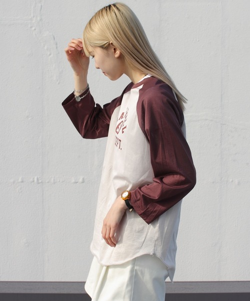THE SHINZONE(ザ シンゾーン)の「THE SHINZONE/シンゾーン シアーラグランTEE SHEER RAGLAN TEE(Tシャツ/カットソー・レディース・ブラック/ネイビー/ボルドー・FREE)」の18枚目の写真