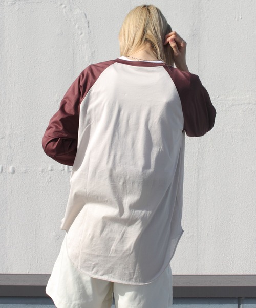 THE SHINZONE(ザ シンゾーン)の「THE SHINZONE/シンゾーン シアーラグランTEE SHEER RAGLAN TEE(Tシャツ/カットソー・レディース・ブラック/ネイビー/ボルドー・FREE)」の19枚目の写真