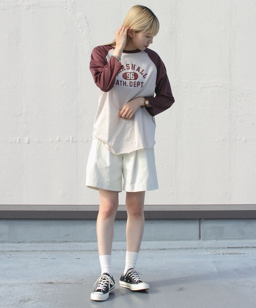 THE SHINZONE(ザ シンゾーン)の「THE SHINZONE/シンゾーン シアーラグランTEE SHEER RAGLAN TEE(Tシャツ/カットソー・レディース・ブラック/ネイビー/ボルドー・FREE)」の20枚目の写真