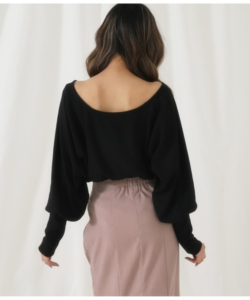 CHILLE（チル）の「マトンスリーブトップスカットソー（Tシャツ/カットソー・レディース・ブラック/ブルー/アイボリー・FREE）」の13枚目の写真