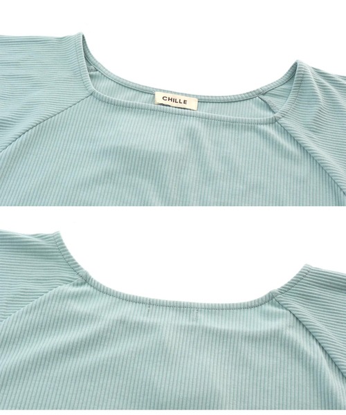 CHILLE（チル）の「マトンスリーブトップスカットソー（Tシャツ/カットソー・レディース・ブラック/ブルー/アイボリー・FREE）」の8枚目の写真