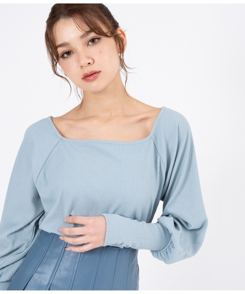 tシャツ マトンスリーブカットソートップス レディース CHILLE（チル）の「マトンスリーブトップスカットソー（Tシャツ
