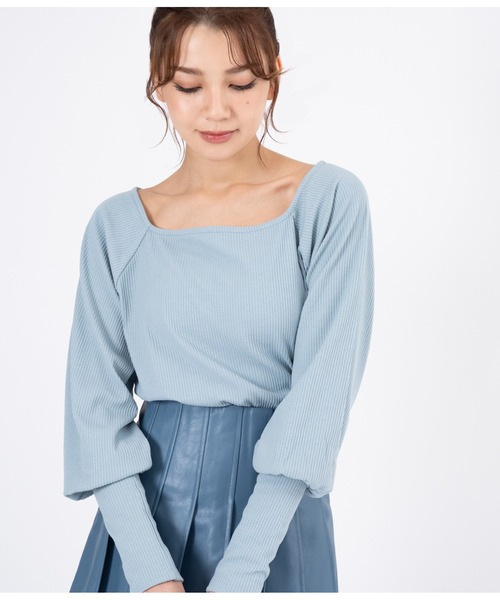 CHILLE（チル）の「マトンスリーブトップスカットソー（Tシャツ/カットソー・レディース・ブラック/ブルー/アイボリー・FREE）」の20枚目の写真