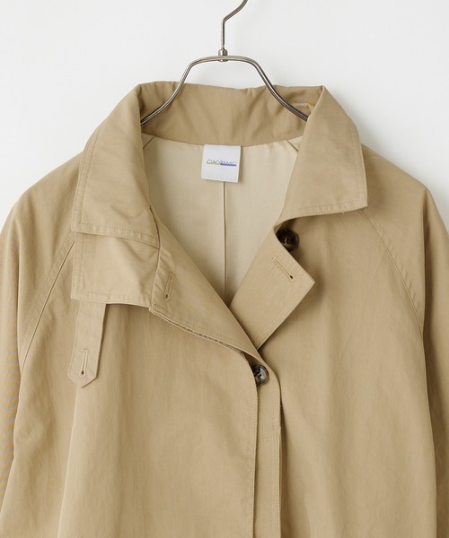 CIAOPANIC（チャオパニック）の「スタンドトレンチコート（トレンチコート・レディース・ライトグレー/ベージュ/カーキ・SMALL/MEDIUM/LARGE）」の5枚目の写真