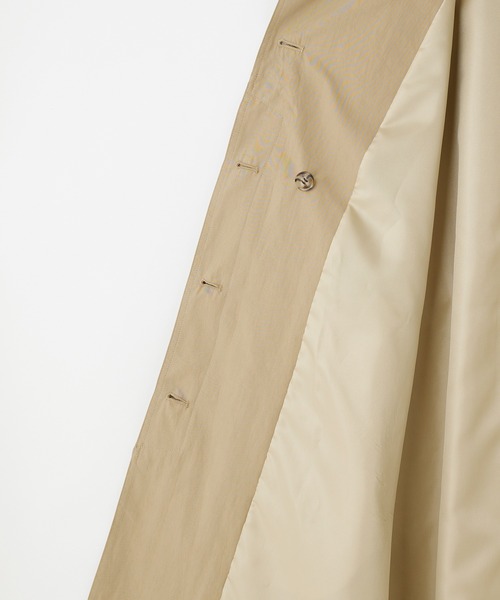 CIAOPANIC（チャオパニック）の「スタンドトレンチコート（トレンチコート・レディース・ライトグレー/ベージュ/カーキ・SMALL/MEDIUM/LARGE）」の6枚目の写真