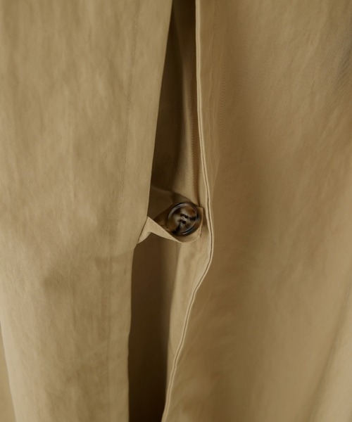 CIAOPANIC（チャオパニック）の「スタンドトレンチコート（トレンチコート・レディース・ライトグレー/ベージュ/カーキ・SMALL/MEDIUM/LARGE）」の4枚目の写真