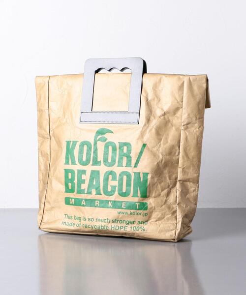 kolor BEACON（カラービーコン）の「＜kolor/BEACON（カラー ビーコン）＞トートバッグ ■■■（トートバッグ・メンズ・ベージュ・FREE）」の2枚目の写真