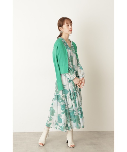 JILL STUART(ジルスチュアート)の「◆エリンフラワーワンピース(ワンピース・レディース・グリーン/ボルドー・2/0/4)」の7枚目の写真