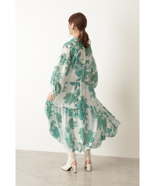 JILL STUART(ジルスチュアート)の「◆エリンフラワーワンピース(ワンピース・レディース・グリーン/ボルドー・2/0/4)」の8枚目の写真