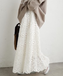 PUAL CE CIN | 太糸レース編みスカート(スカート)