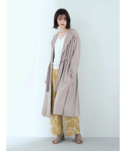 YECCA VECCA｜異素材MIXガウンコート | Rakuten Fashion(楽天