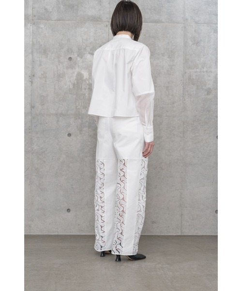 LA PEAU DE GEM(ラポドゥジェム)の「【LA PEAU DE GEM】ドッキングレースパンツ(その他パンツ・レディース・ホワイト/ブラック・S/M)」の5枚目の写真