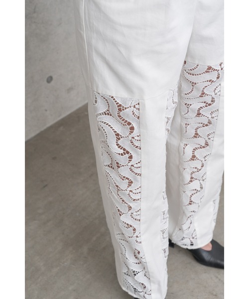 LA PEAU DE GEM(ラポドゥジェム)の「【LA PEAU DE GEM】ドッキングレースパンツ(その他パンツ・レディース・ホワイト/ブラック・S/M)」の15枚目の写真
