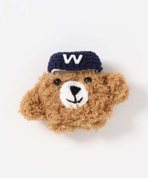 macaroni edge（マカロニエッジ）の「〈macaroni edge/マカロニエッジ〉帽子のクマさん エアポッズケース(AirPods/AirPodsPro/AirPods第3世代)（ヘッドフォン/イヤホン・レディース・ブラウン・1/2/3）」の5枚目の写真