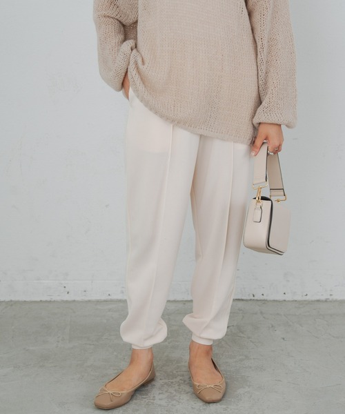 Aunt Marie's（アントマリーズ）の「イージージョガーパンツ（その他パンツ・レディース・ブラック/オレンジ/アイボリー/ネイビー・FREE）」の2枚目の写真