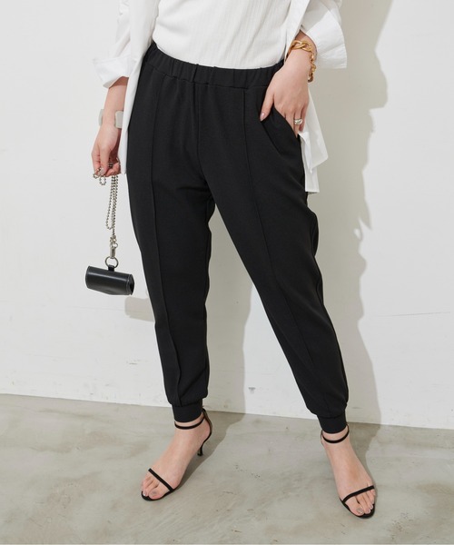 Aunt Marie's（アントマリーズ）の「イージージョガーパンツ（その他パンツ・レディース・ブラック/オレンジ/アイボリー/ネイビー・FREE）」の6枚目の写真